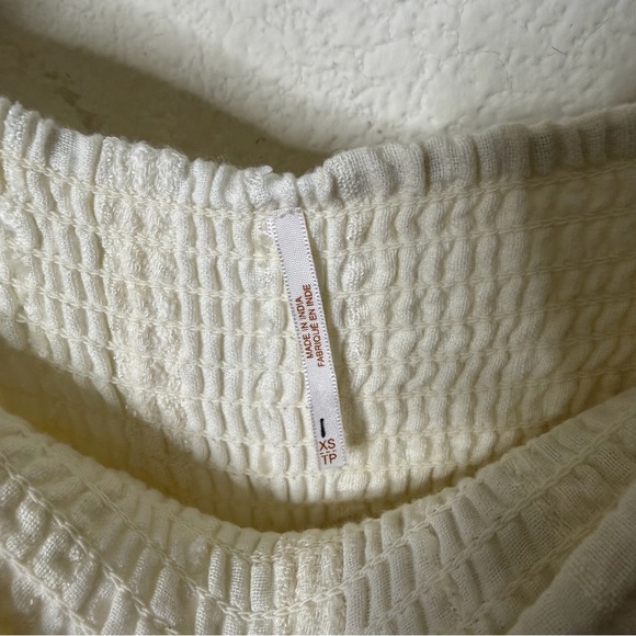 Free People Nikki Crochet Wide Leg Ivory Cream Pants Womens Size XS - Picture 5 of 7